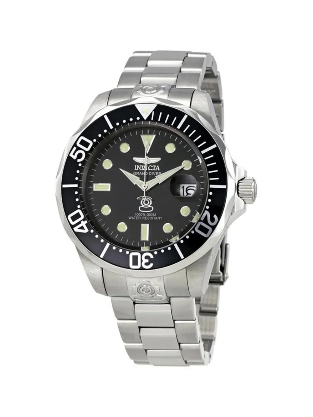 NWT Invicta Pro Diver Grand Diver Automatic Black Dial Men's Watch